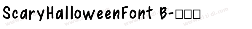 ScaryHalloweenFont B字体转换